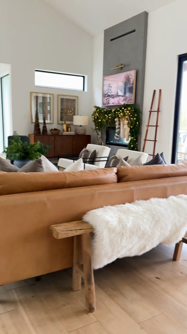 Our living room is all dressed up for the holidays, and I couldn’t love it more.