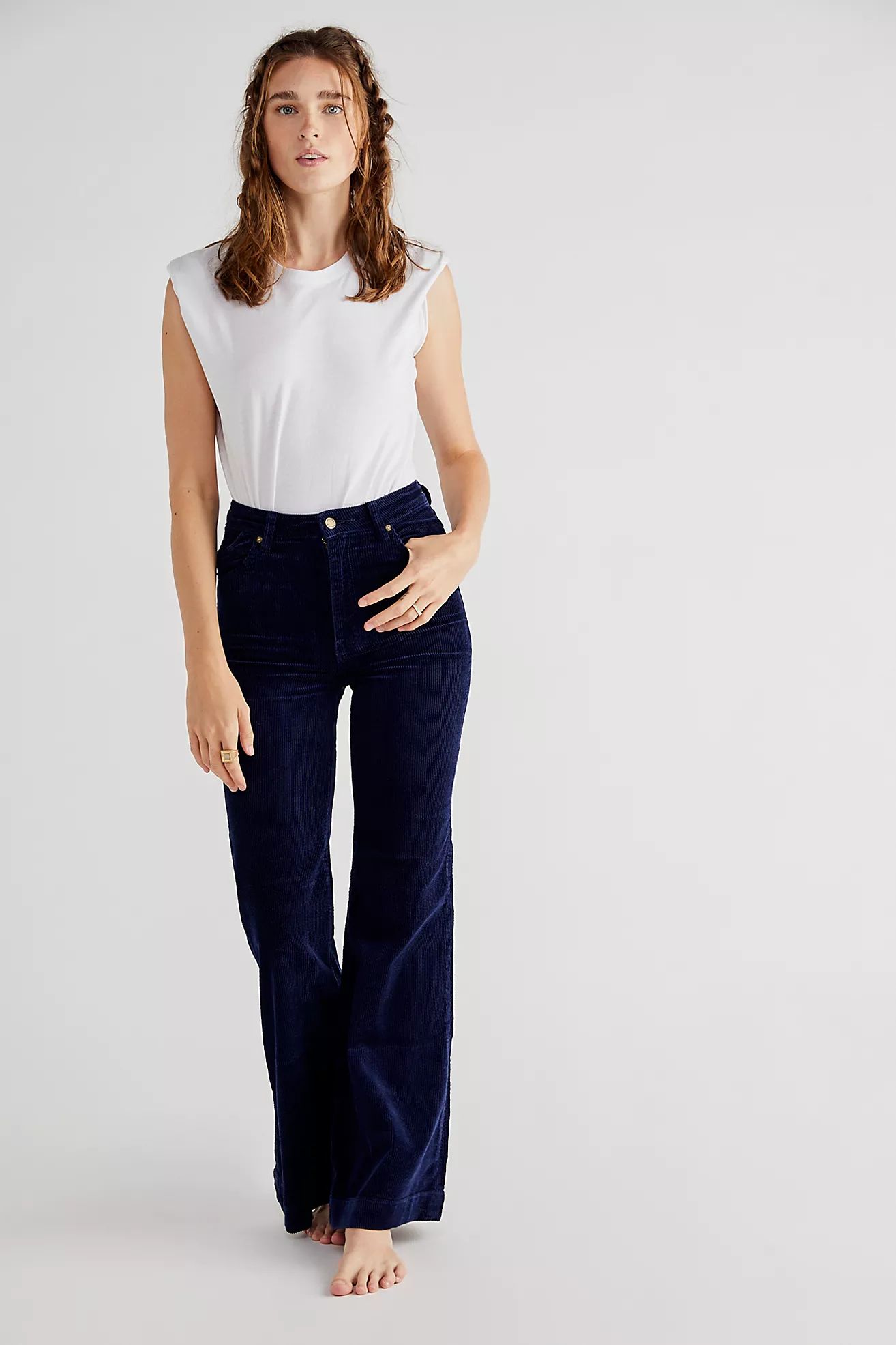 Rolla's East Coast Cord Flare Jeans | Free People (Global - UK&FR Excluded)