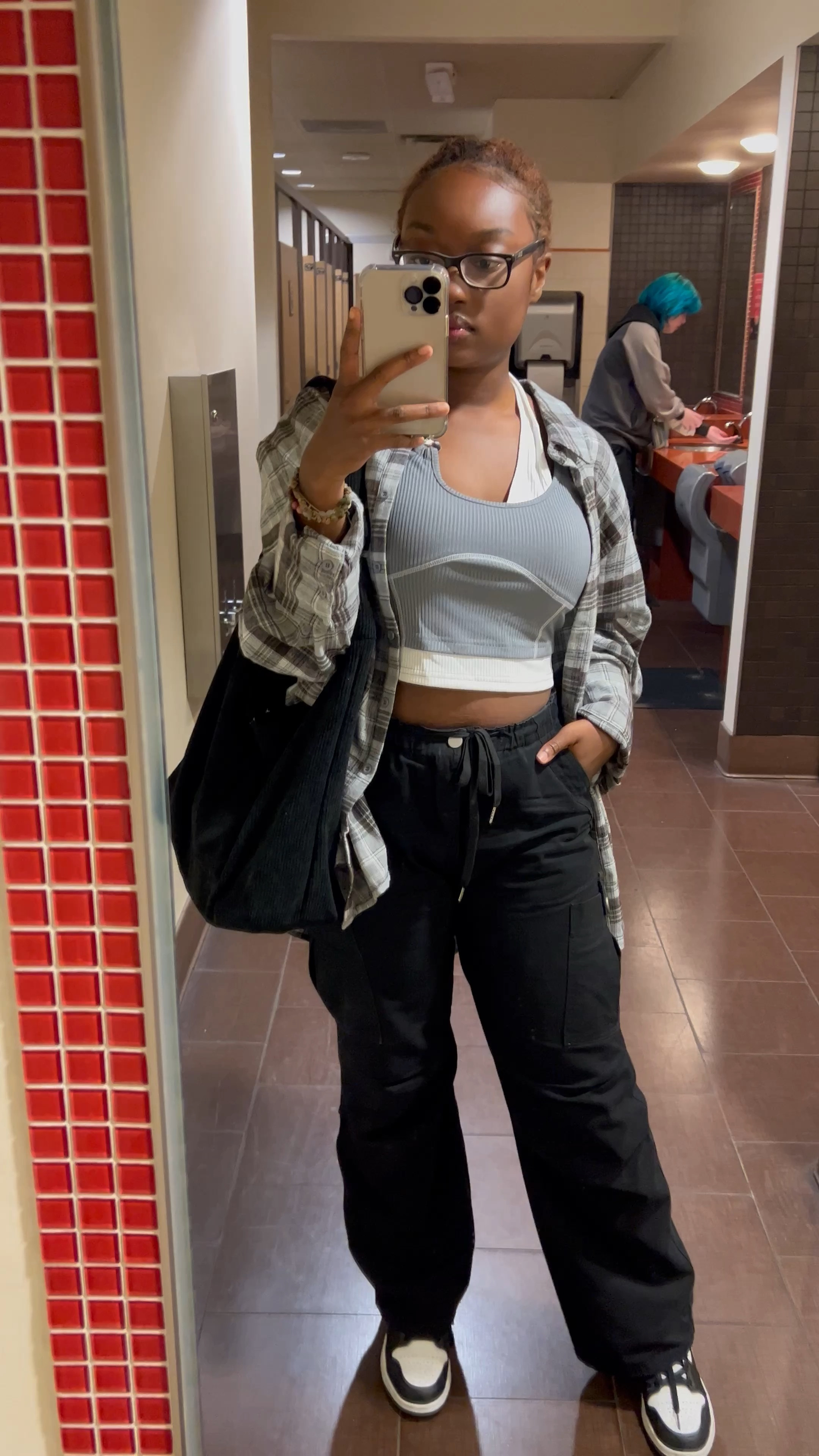 Casual baddie date night outfit styled with plaid flannel and cargo pants, perfect for fall! 

#LTKSeasonal #LTKstyletip #LTKfit