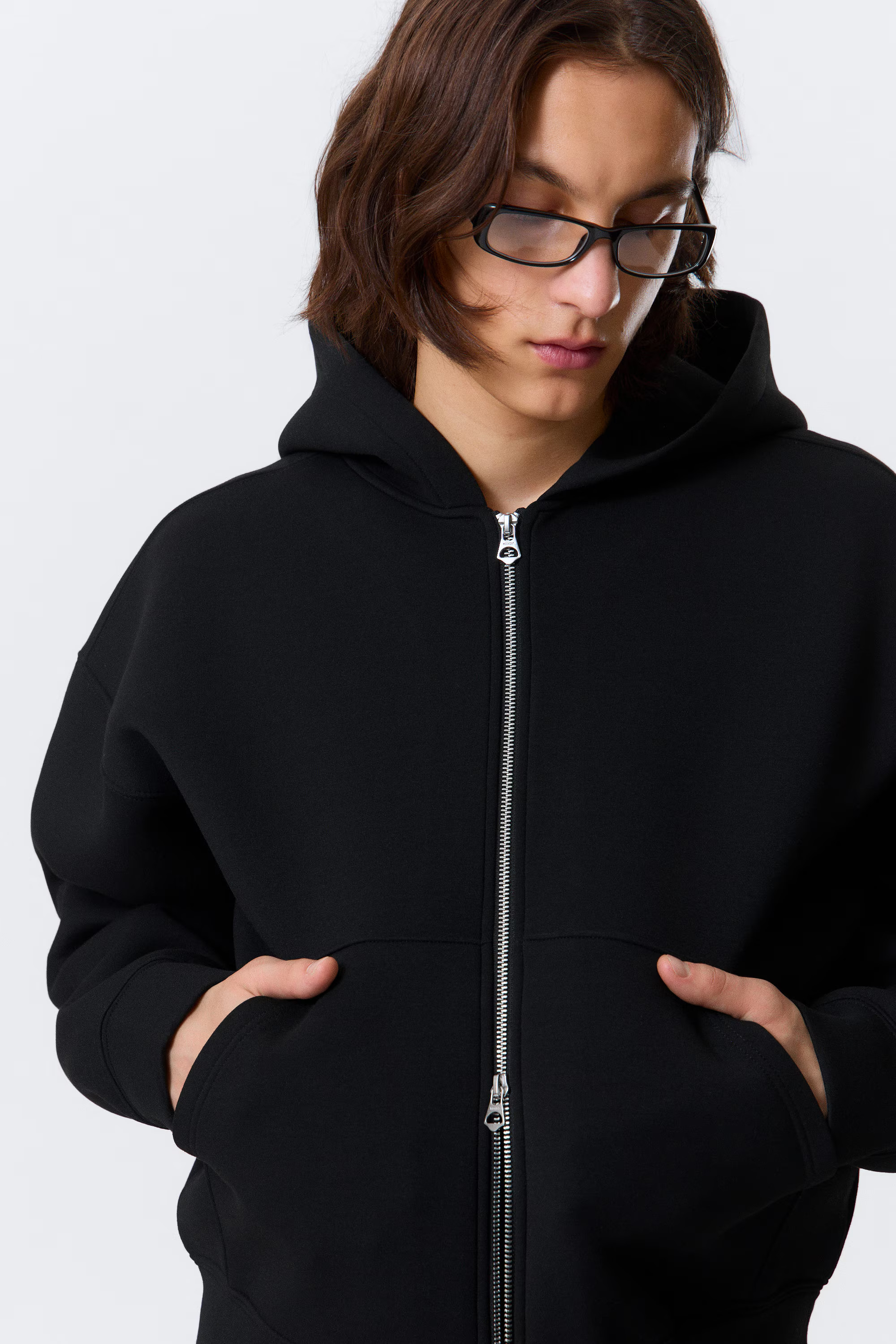 Simon Scuba Zip Hoodie | Weekday