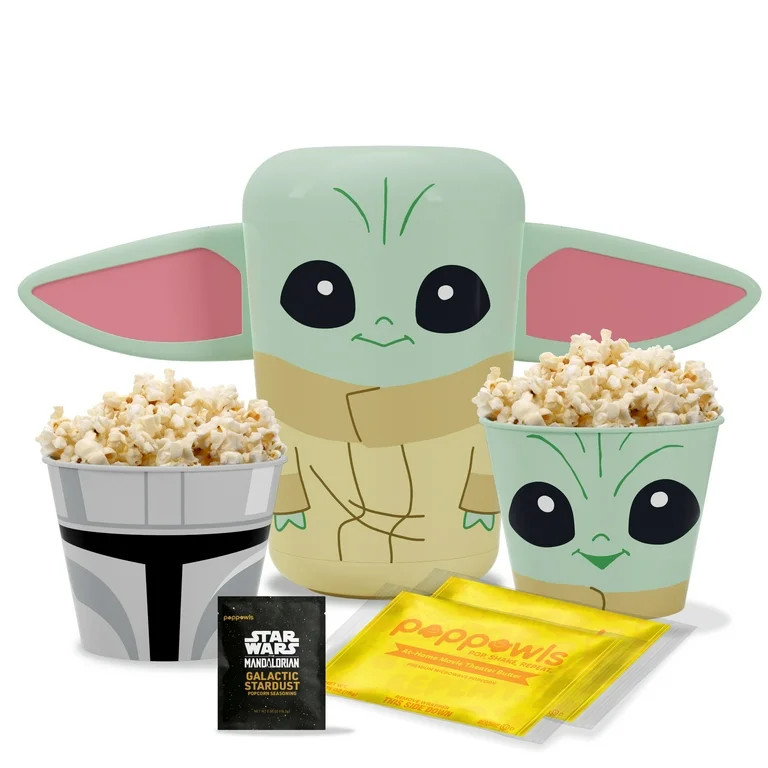Star Wars Grogu Poppowls Kit; At-Home Movie Theater Popcorn Kit; All-Ages; The Mandalorian And Gr... | Walmart (US)