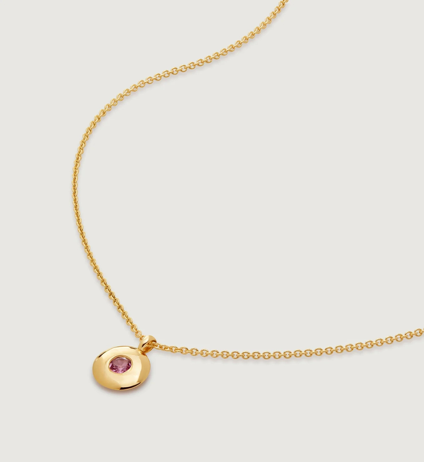 October Birthstone Chain Necklace | Monica Vinader (US)