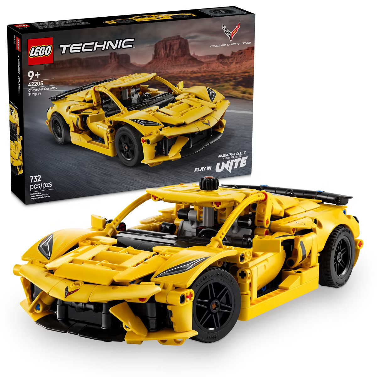 LEGO Technic Chevrolet Corvette Stingray Toy Car Model Building Kit 42205 | Target