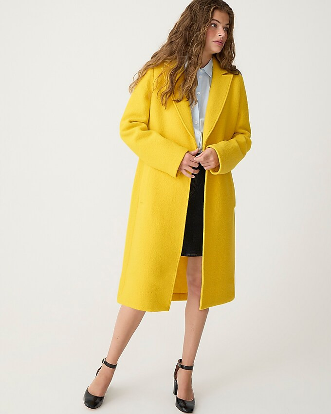 Tall new Daphne topcoat in Italian boiled wool | J. Crew US