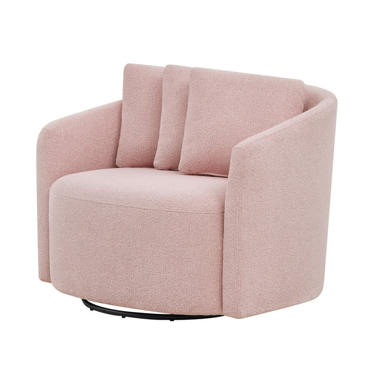 Beautiful Drew Accent Chair by Drew Barrymore, Pink Blush Boucle | Walmart (US)