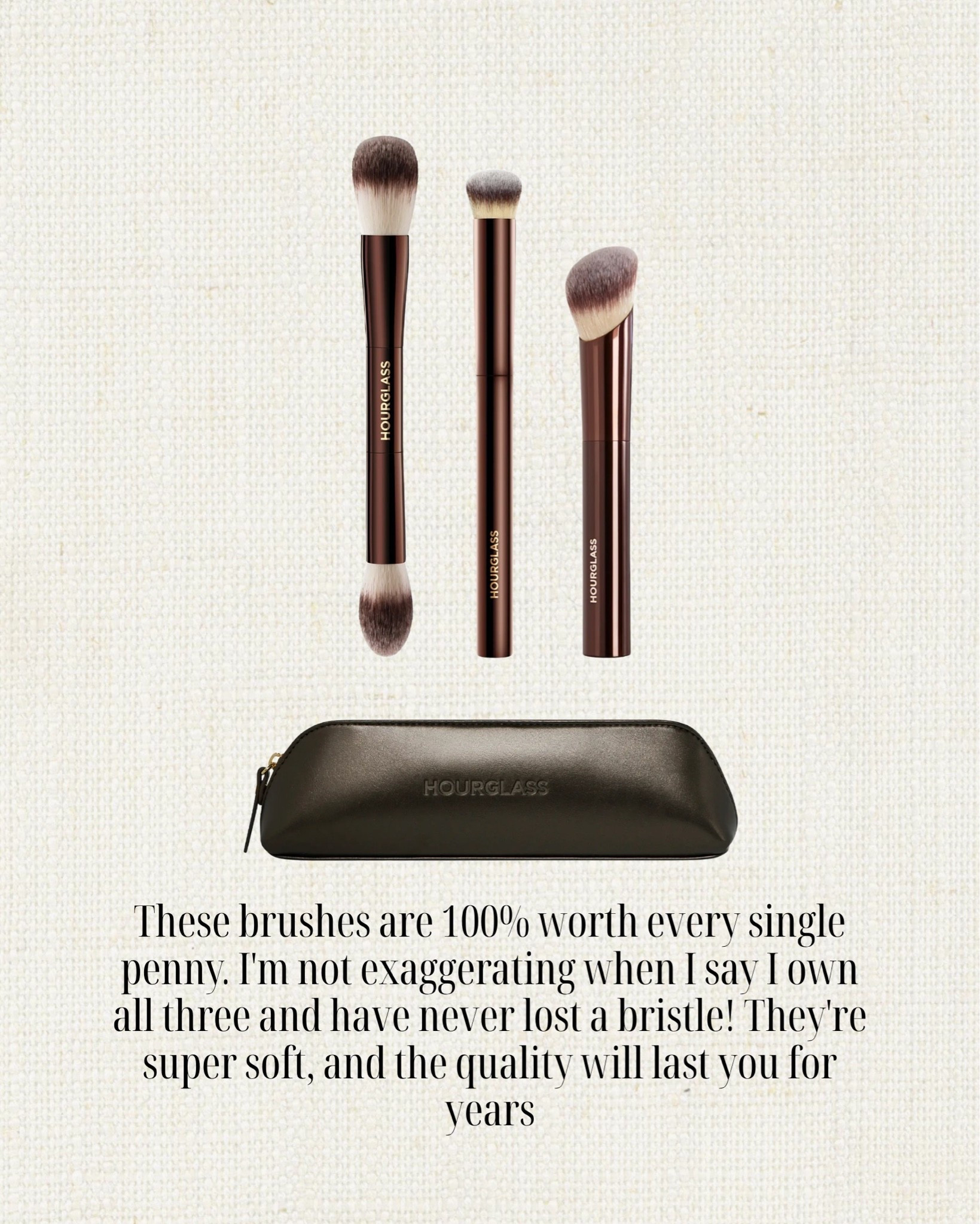 Literally, some of the best makeup brushes I have ever used they never shed. The qualities is amazing and they’re super soft. I promise he will still be using these three years from now. - on sale now the Nordstrom sale