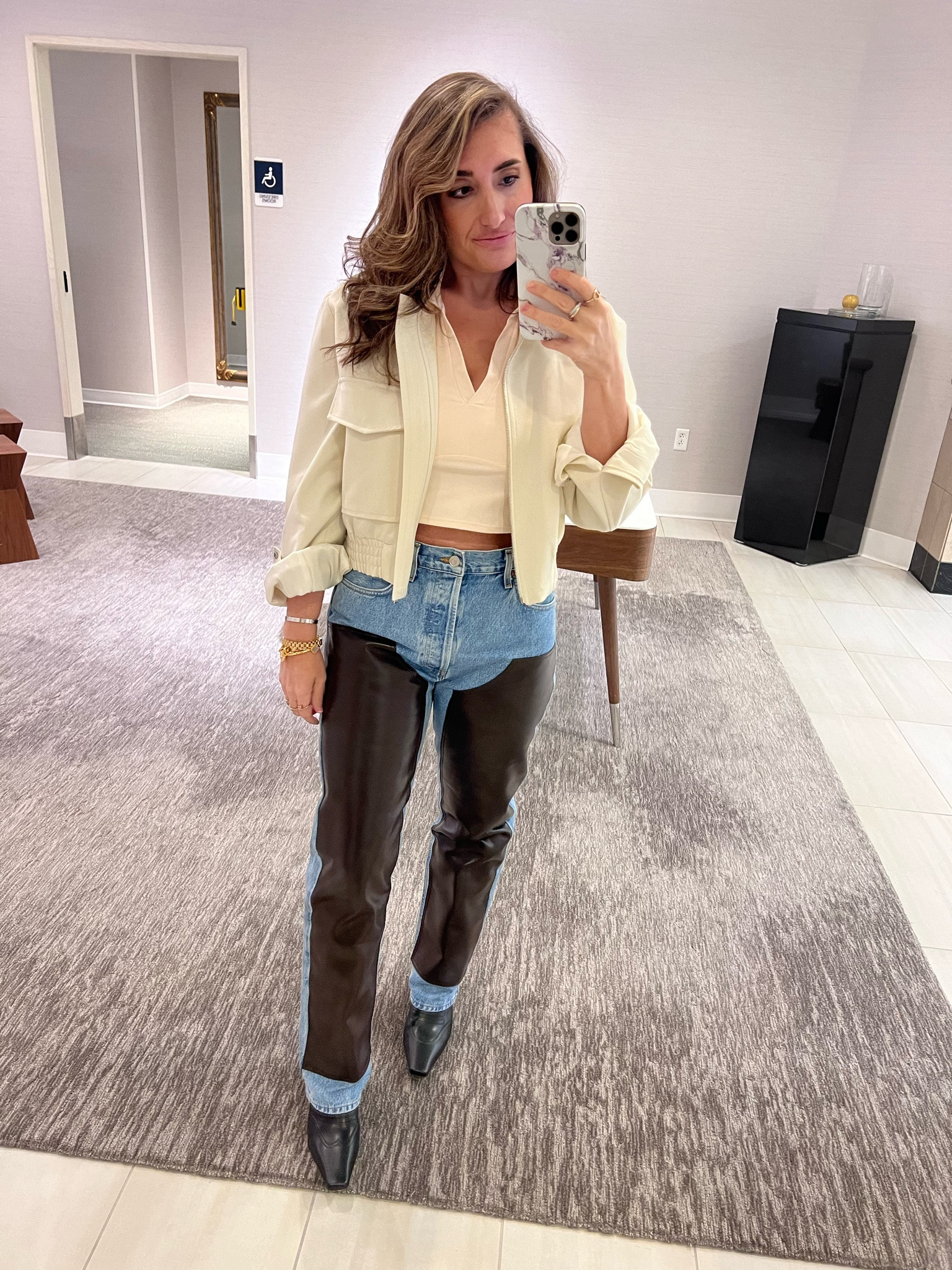 Bomber jacket, Agolde, Khaite boots, neutral style 

#LTKstyletip #LTKeurope