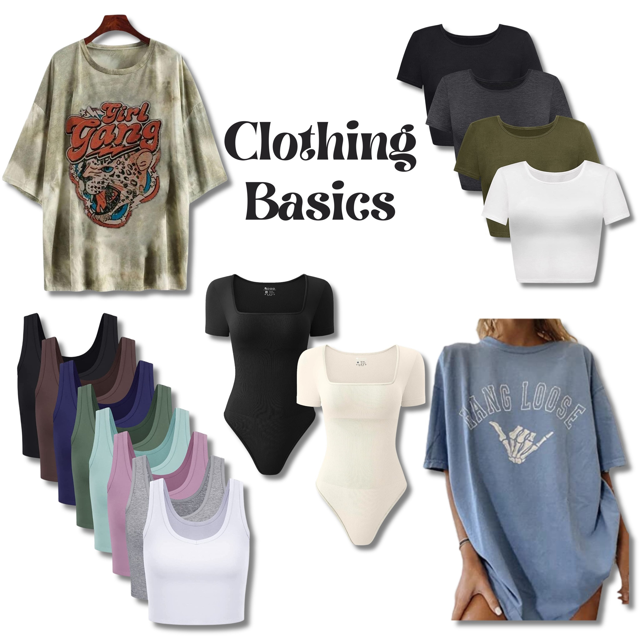 Basic tops that make getting ready easy and comfortable. 

Clothing basics
Graphic tees
Oversized graphic tees
Comfy clothes
Comfy graphic tees
Bodysuit 
Women’s bodysuit 
Cropped tank
Tank
Tank top
Cropped tee
Cropped top
Basic tee
Basic t-shirt
Capsule 
Capsule wardrobe 
Alternative style
Styles for over 40
Over 40 style
Over 40 clothes
Clothes for over 40
Amazon
Amazon basics
Amazon fashion
Amazon style
Amazon clothes
Amazon finds
Fashion over 40
Fashion at 40
Fashion for over 40
Easy styles 
Tank top set
Cropped top set
Bodysuit set
Grunge style


#LTKunder50 #LTKFind #LTKstyletip