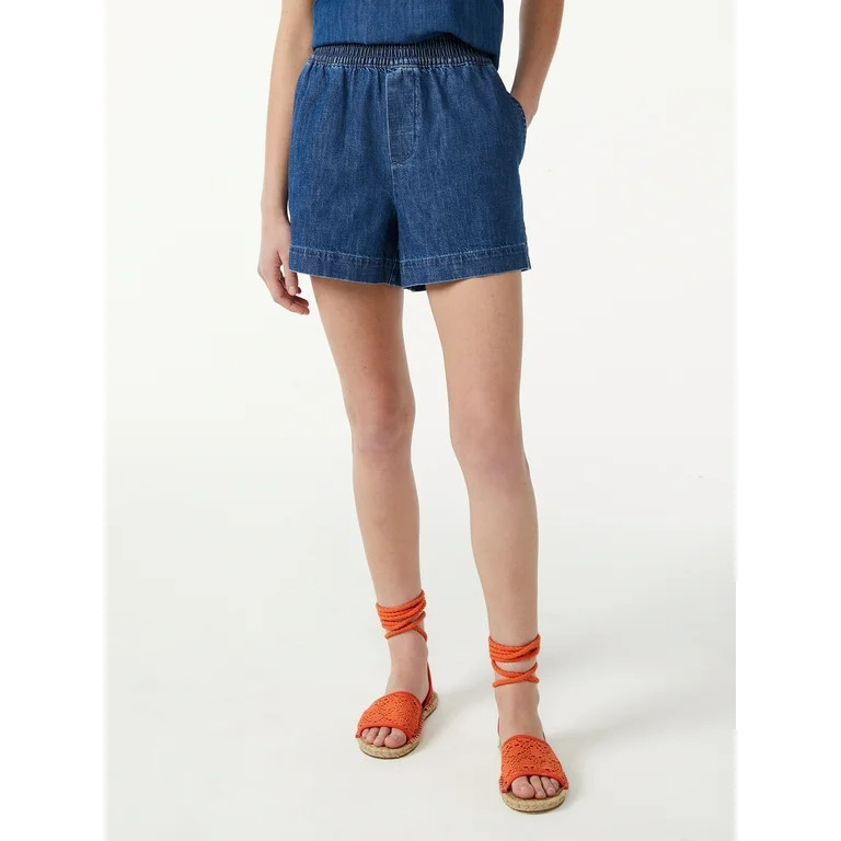 Free Assembly Women's Pull On Boxer Shorts - Walmart.com | Walmart (US)