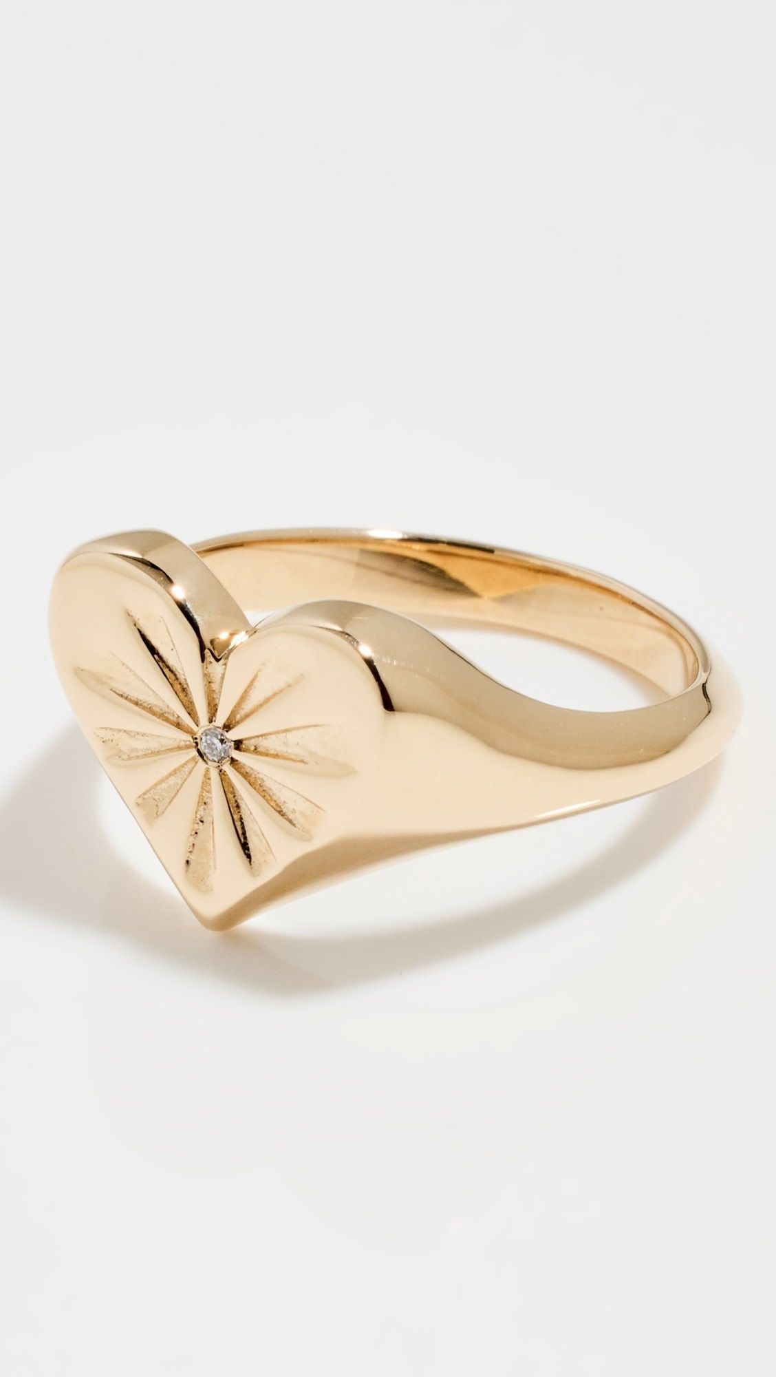 14k Heart Pinky Ring | Shopbop