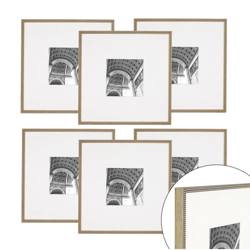 Wood Picture Frame - Set of 6 with Mat | Wayfair North America