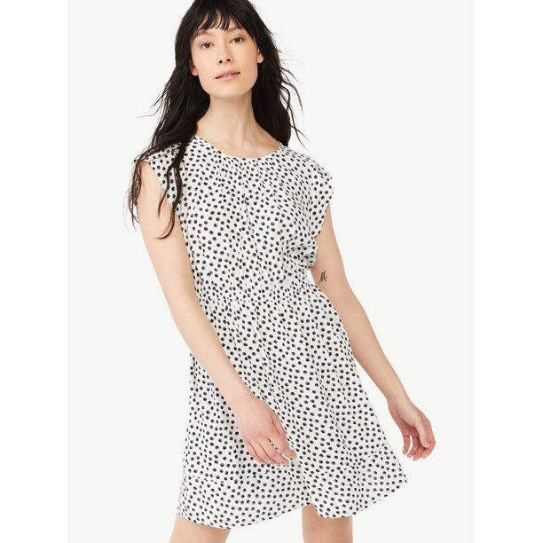 Free Assembly Women's Flutter Sleeve Mini Dress | Walmart (US)