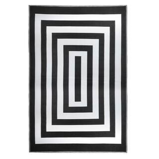 Black & White Retro Outdoor Rug by Ashland®, 6ft. x 9ft. | Michaels Stores