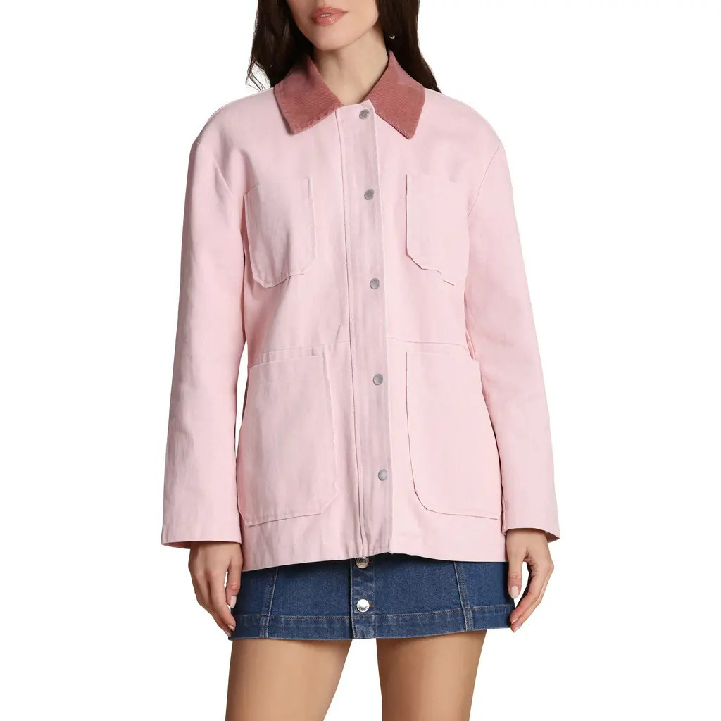 Avec Les Filles Cotton Barn Jacket in Blackberry at Nordstrom, Size Small | Nordstrom