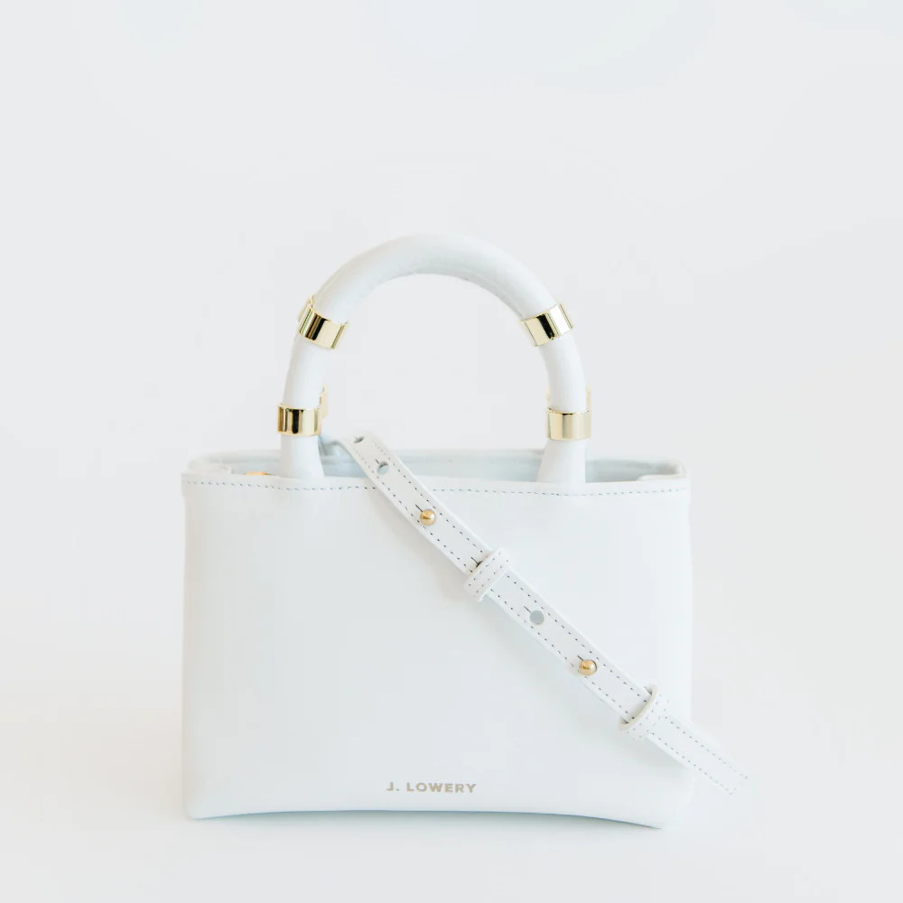 J. LOWERY MINI WILLIAM Tote | White | J. LOWERY