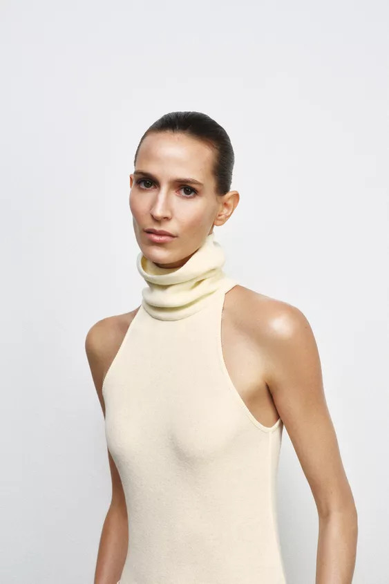 HIGH NECK SLEEVELESS TOP | Zara UK