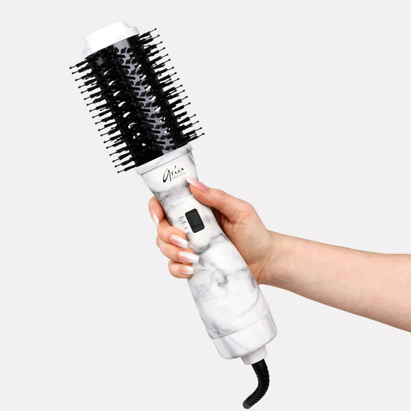 Grey Marble Blowdry Brush | Aria Beauty