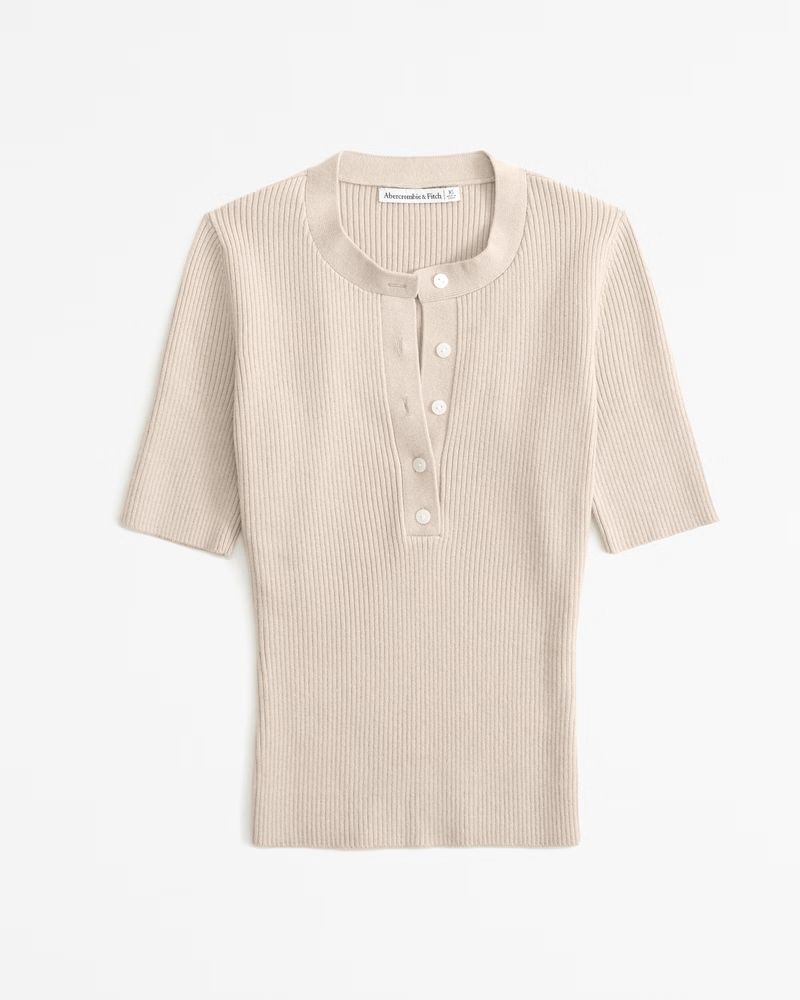 Henley Sweater Tee | Abercrombie & Fitch (US)