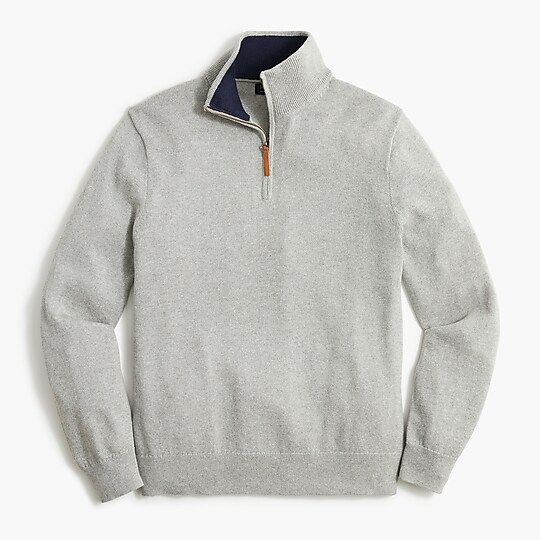 Cotton half-zip sweater | J.Crew Factory