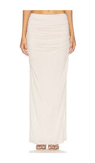 Selena Skirt in Stone | Revolve Clothing (Global)