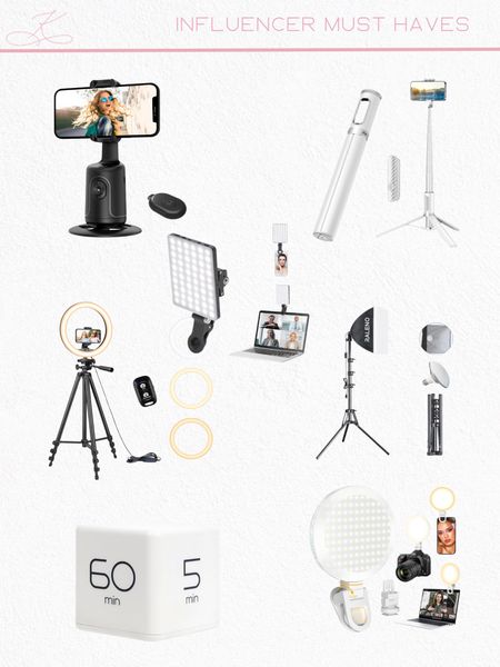 Influencer must haves include a selfie light, iPhone camper stand, timer, ring light, and more!

Amazon influencer picks, Amazon influencer starter kit, amazon phone stand, Amazon ring light, amazon light kit, amazon light 

#LTKOver40 #LTKFindsUnder50 #LTKSaleAlert