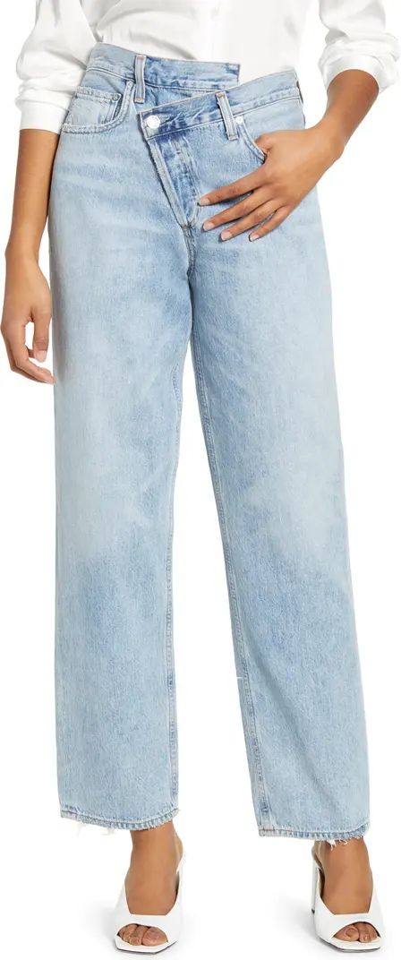 AGOLDE Crisscross Upsize High Waist Jeans | Nordstrom | Nordstrom