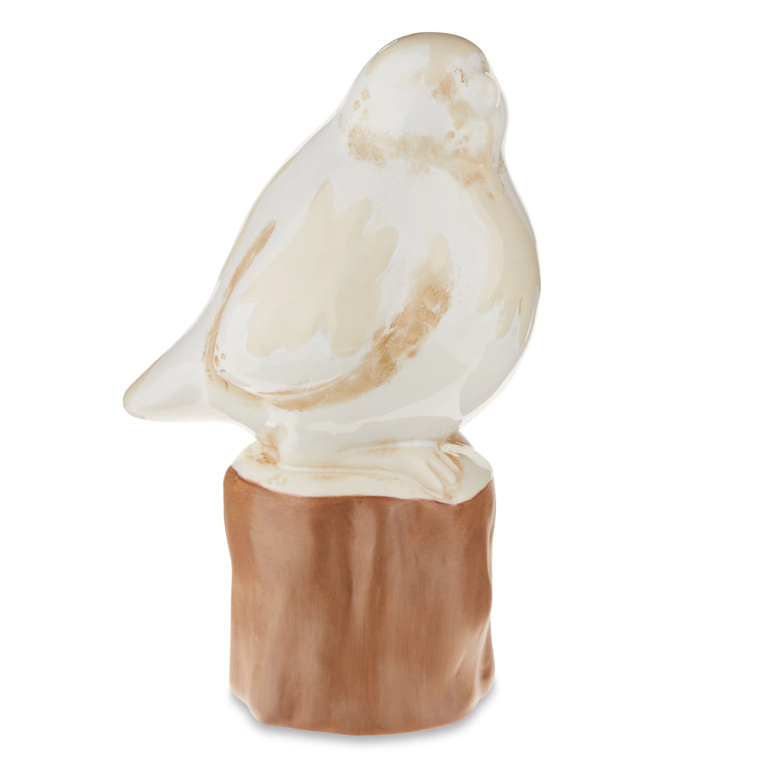 Holiday Time White Antique Ceramic Bird on Stand Table Decoration, 3.875" x 2.75" x 5.625" | Walmart (US)