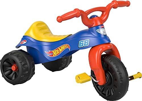 Fisher-Price Hot Wheels Tough Trike, Sturdy Ride-on Tricycle with Hot Wheels Colors and Graphics ... | Amazon (US)