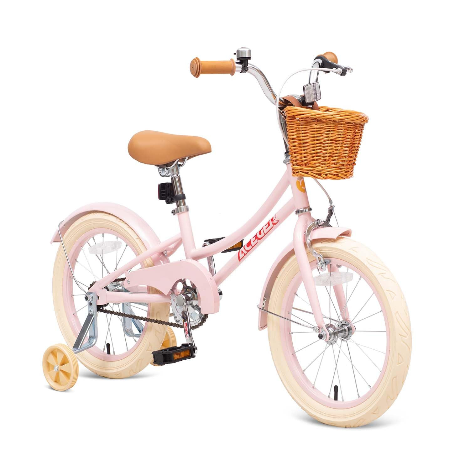 ACEGER Girls Bike with Basket, Kids Bicycle for 3-13 Years, Included Coaster Brake & Caliper Brak... | Amazon (US)