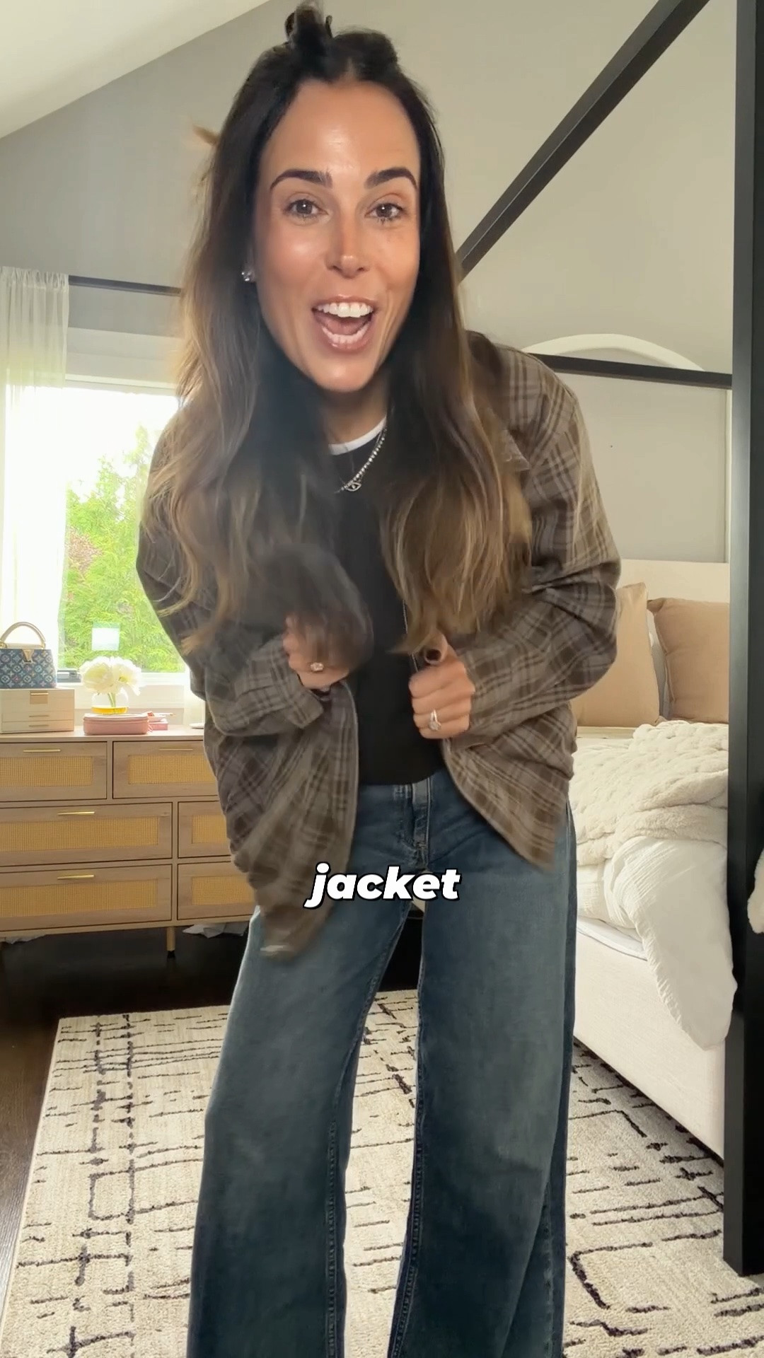 My jacket isn’t on sale anymore but my sweater is 🤎 wearing size 24 jeans and xs sweater

#LTKSaleAlert #LTKOver40 #LTKootd