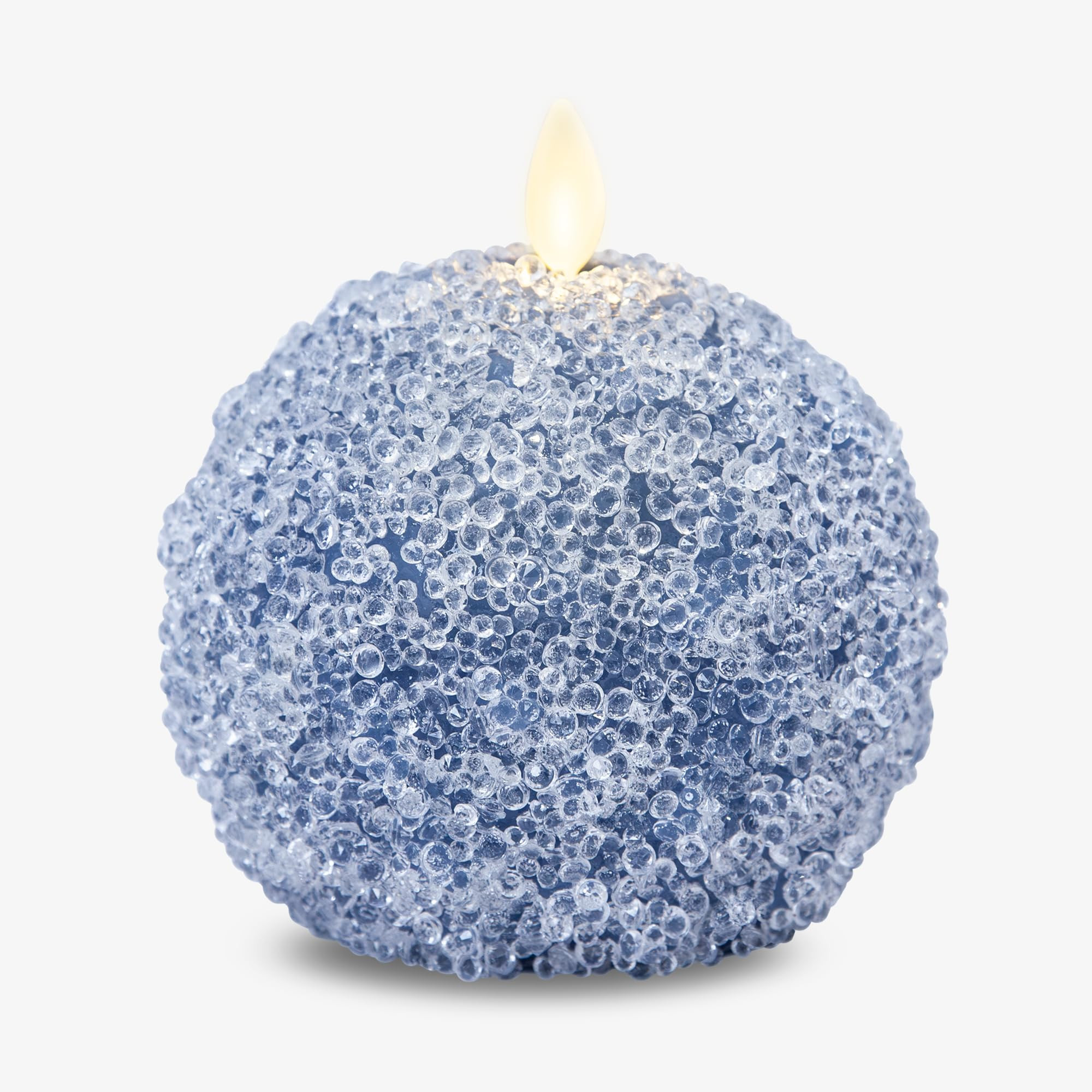 Luminara - Flameless Holiday Crystal Beads Glitter Sphere Candle - Spring Lake - Pack of 1-4x4.25 - Auto Timer Built-in 5-Hour Timer Indoor Use | Amazon (US)