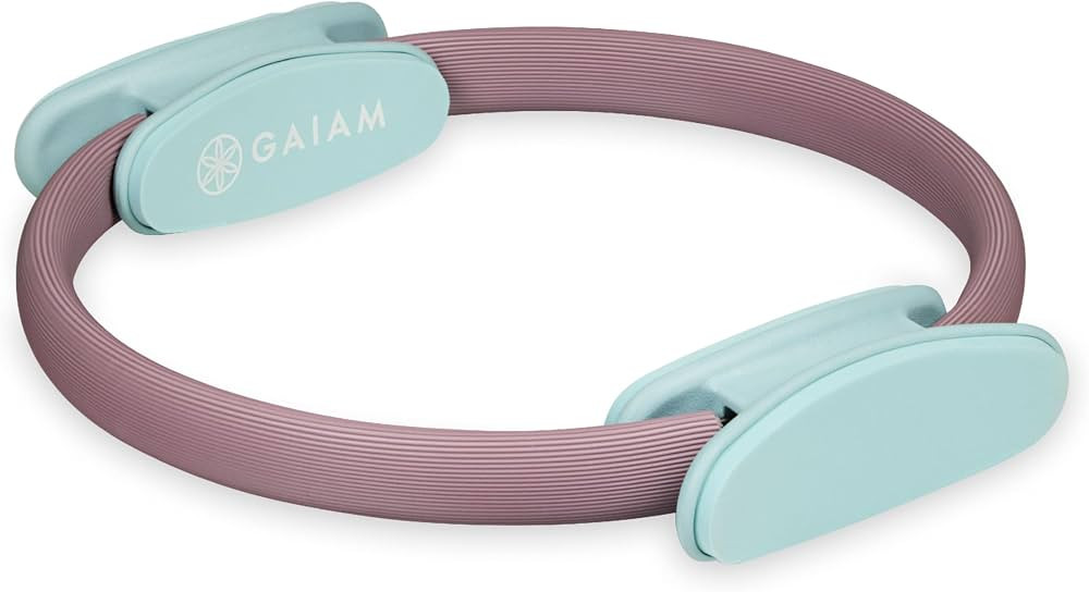 Gaiam Pilates Ring Fitness Circle - Lightweight & Durable Foam Padded Handles, Flexible Resistanc... | Amazon (US)