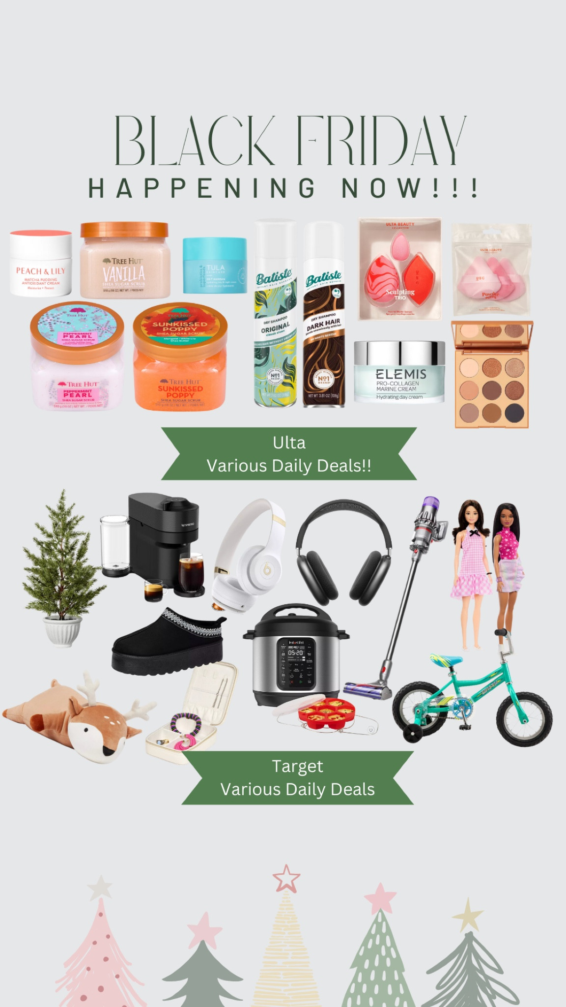 Deals for Black Friday dropping daily at target and ultra right now! 

#LTKCyberWeek #LTKStyleTip #LTKHome