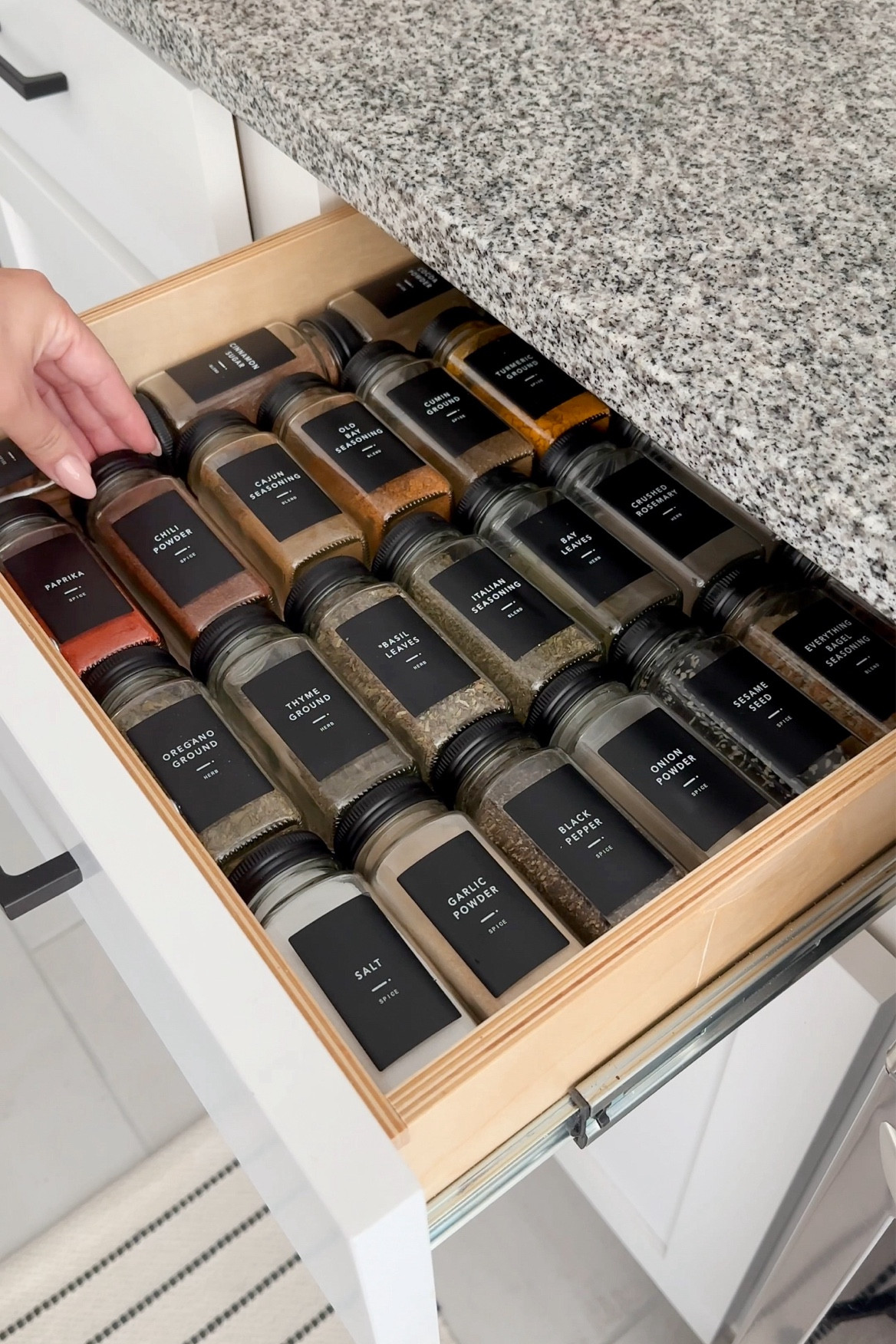 Modern spice jars! #organization #kitchenfinds 

#LTKHome #LTKFindsUnder50