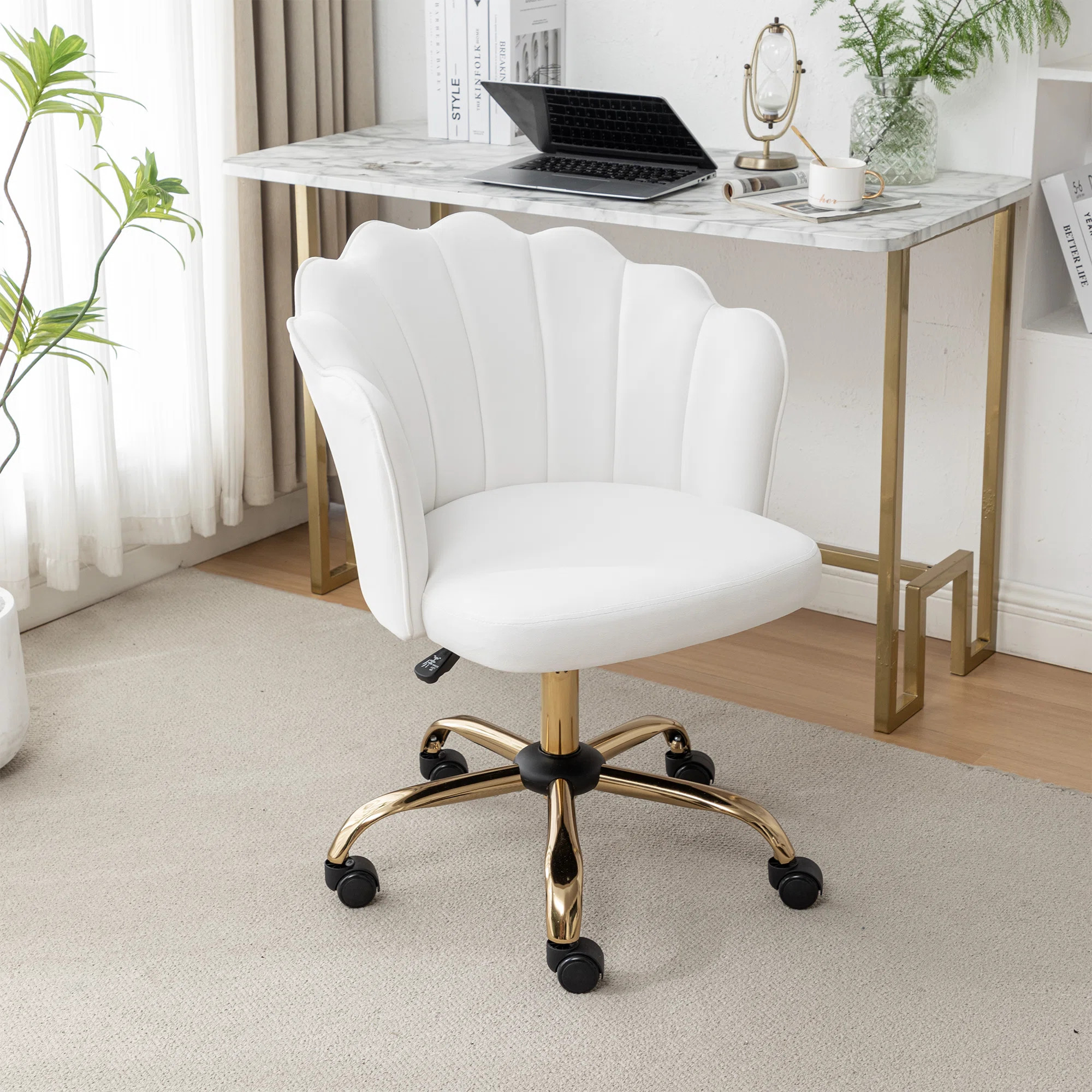 Mercer41 Izdyhaar Velvet Swivel Task Chair with Tufted Back & Reviews | Wayfair | Wayfair North America
