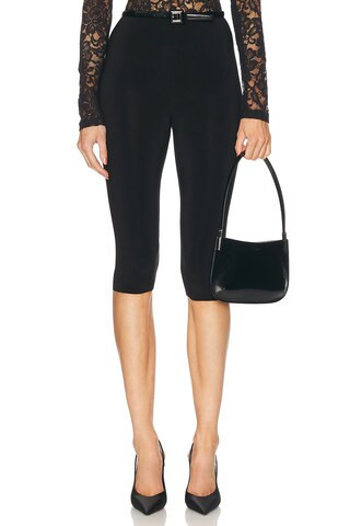 Norma Kamali Capri Legging in Black | FWRD 