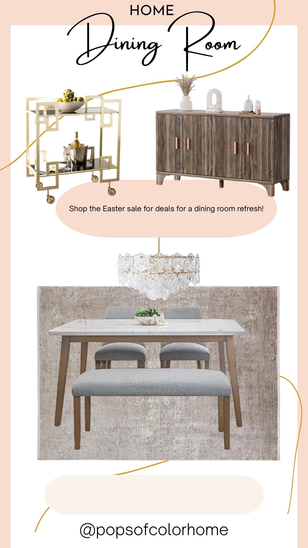 Refresh your dining room during the Macys Easter sale! 

#LTKHome #LTKSaleAlert