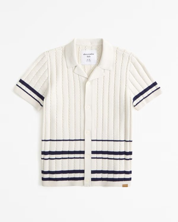 boys button-through sweater polo | boys | Abercrombie.com | Abercrombie & Fitch (US)