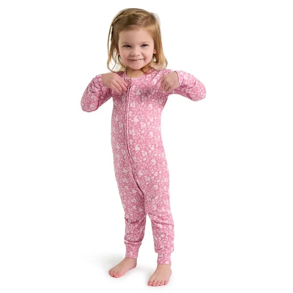 Modern Moments by Gerber Toddler Neutral Super Soft Easter One-Piece Pajama, Sizes 12M-5T | Walmart (US)