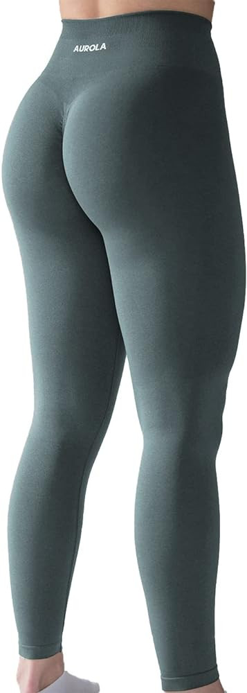 AUROLA Workout Leggings for Women Seamless Scrunch Tights Tummy Control Gym Fitness Girl Sport Ac... | Amazon (US)