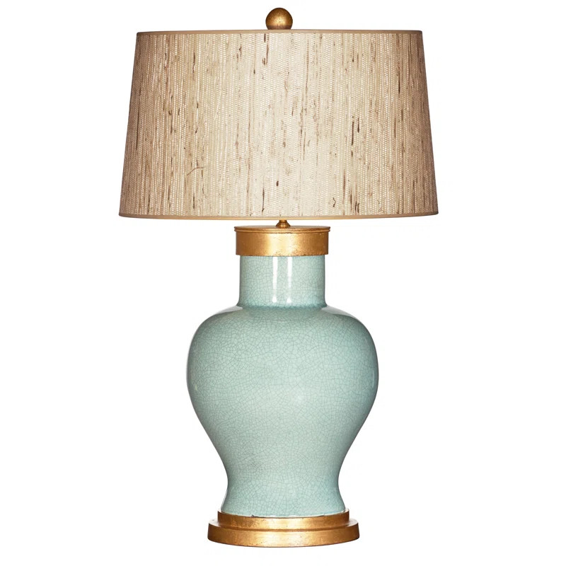 Barclay Butera 31" Aqua/Gold Table Lamp | Wayfair Professional