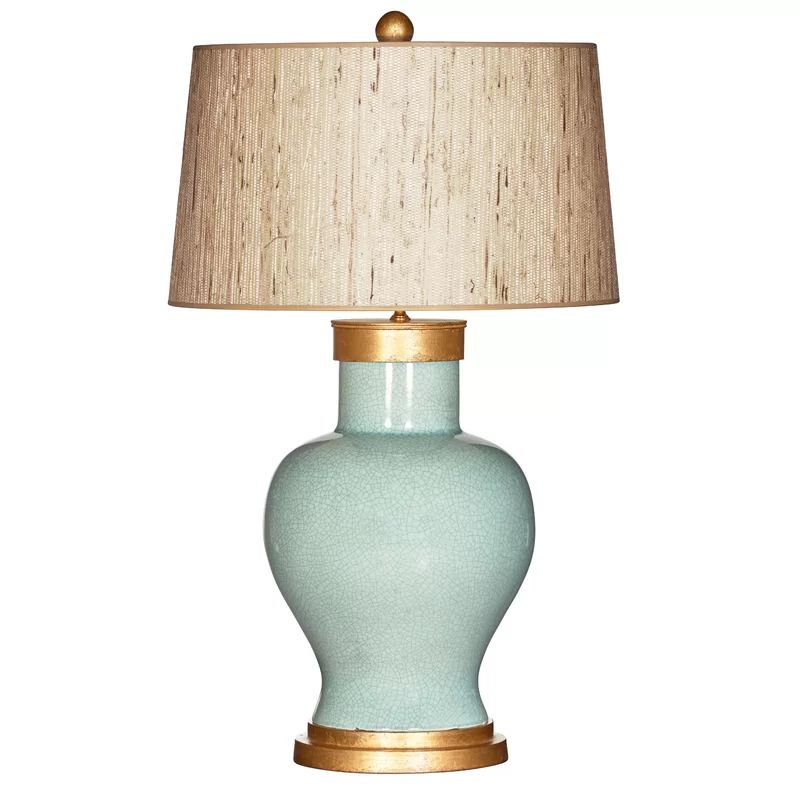 Barclay Butera 31" Aqua/Gold Table Lamp | Wayfair Professional