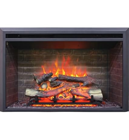 PuraFlame Western Electric Fireplace Insert with Fire Crackling Sound, Remote Control, 750/1500W,... | Amazon (US)