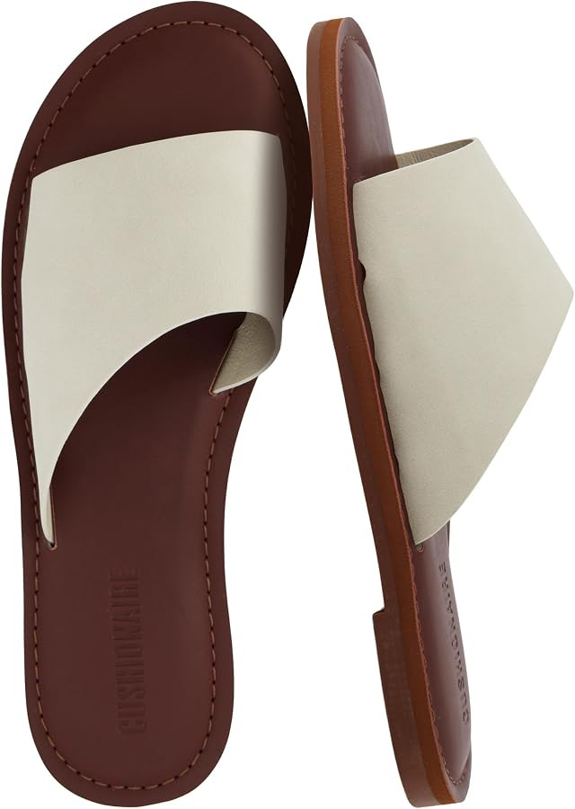 CUSHIONAIRE Carly Slide Sandals for Women with Memory Foam | Amazon (US)