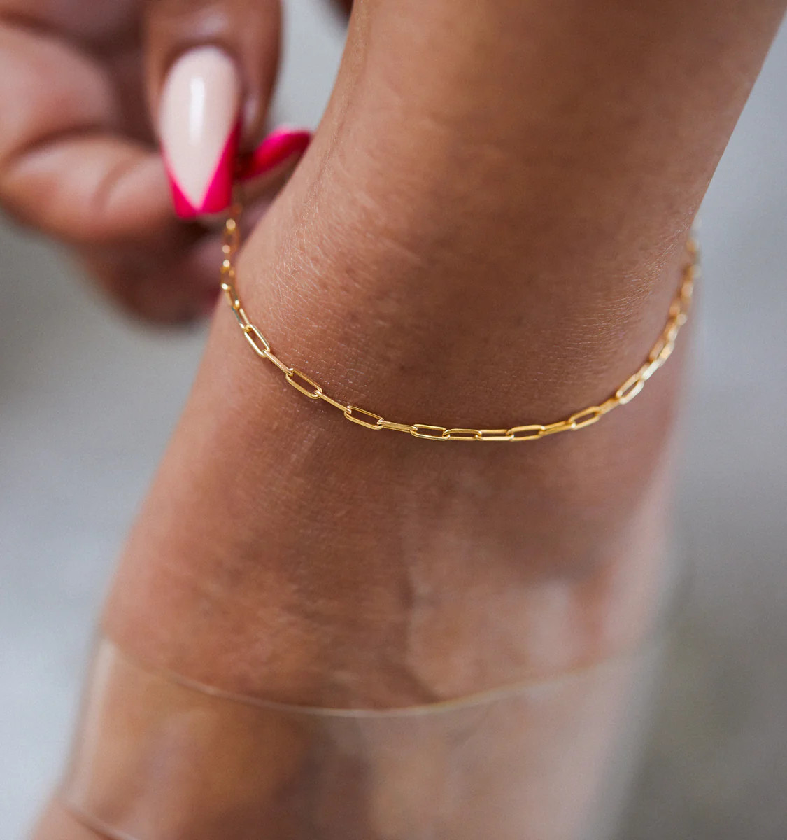 Square Link Anklet | Rellery