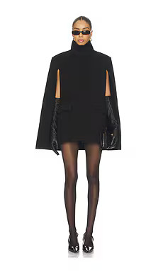 SELMACILEK Cape Dress in Black from Revolve.com | Revolve Clothing (Global)
