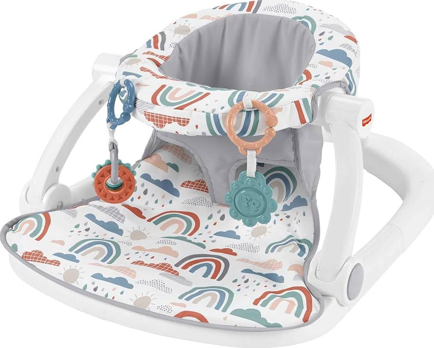 Fisher-Price Portable Baby Chair Sit-Me-Up Floor Seat with Developmental Toys & Machine Washable ... | Amazon (US)