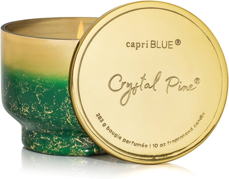 Capri Blue Crystal Pine Scented - Glimmer Inverted Jar Candles - Soy Candles - Holiday Candle wit... | Amazon (US)