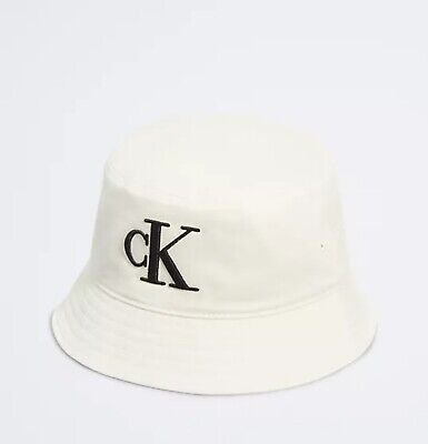 Calvin Klein Embroidered Monogram Logo Twill Bucket Hat | eBay CA