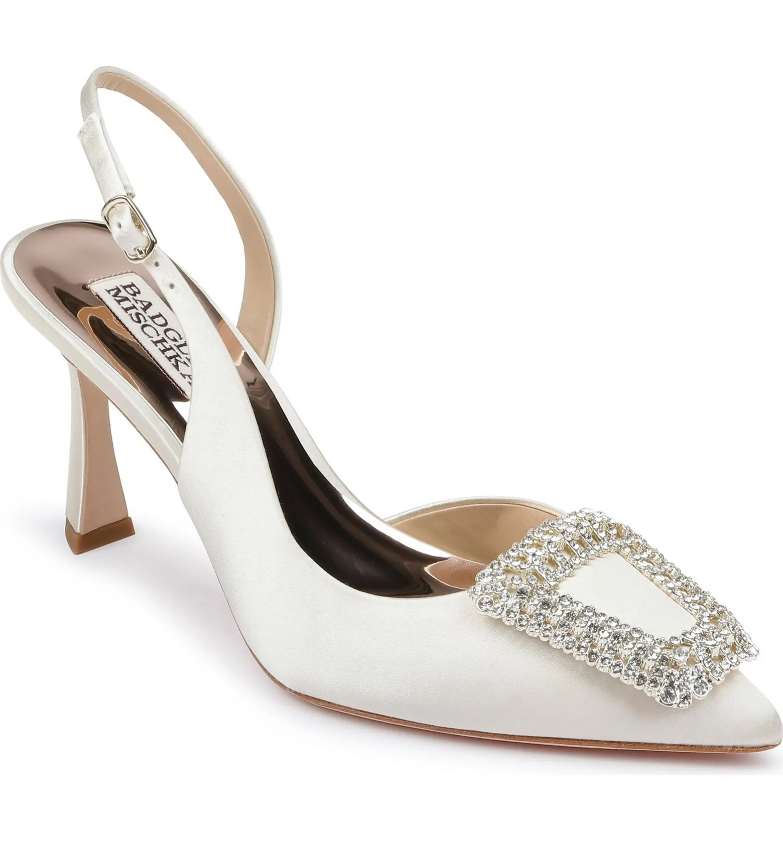 Badgley Mischka Collection Enida Slingback Half d'Orsay Pointed Toe Pump (Women) | Nordstrom | Nordstrom